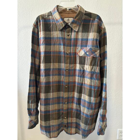 Legendary Whitetails Plaid Flannel Shirt Mens Size Large Tall Cotton Gorpcore - Picture 1 of 4